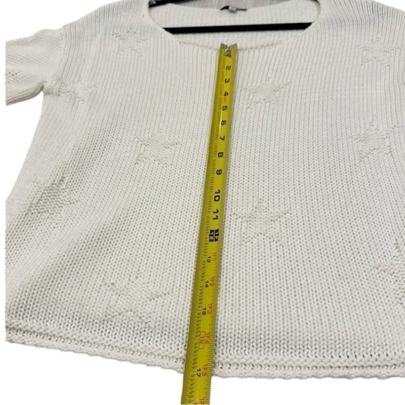 Rails Kalani White Stars Cotton Scoop Neck Long Sleeve Pullover Sweater Size XS - Picture 8 of 13